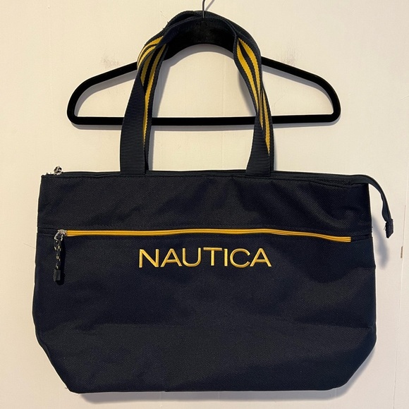 Nautica Other - Nautica Luggage Travel/Carry On Gym Blue & Yellow Zip Up Large